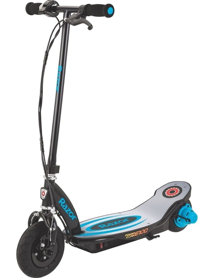 Power Core E100 Electric Scooter in Blue Aluminium Deck Blue