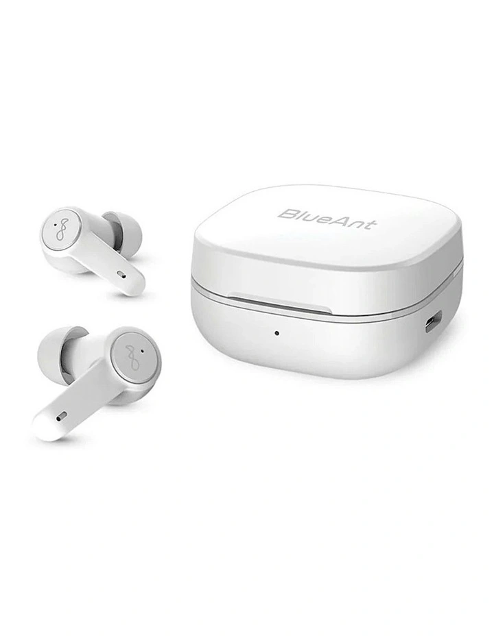 Pump AIR Active Noise Cancelling 2 True Wireless Earbuds in White image 1