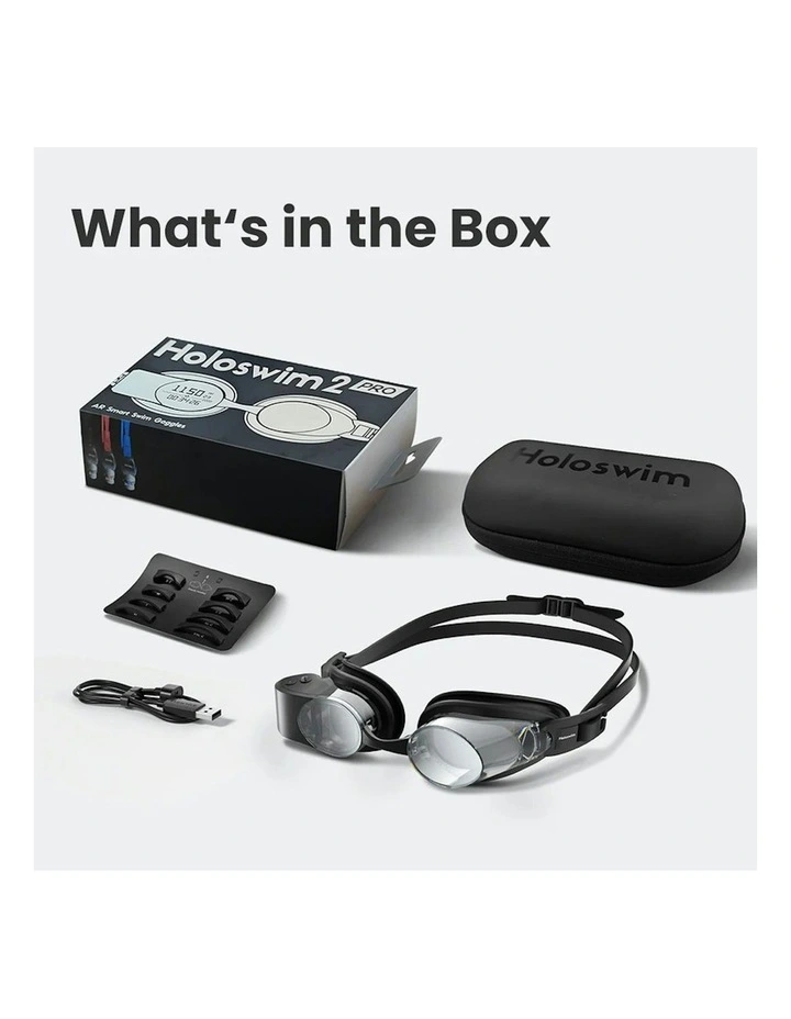 AR Swimming Goggles in Black image 4