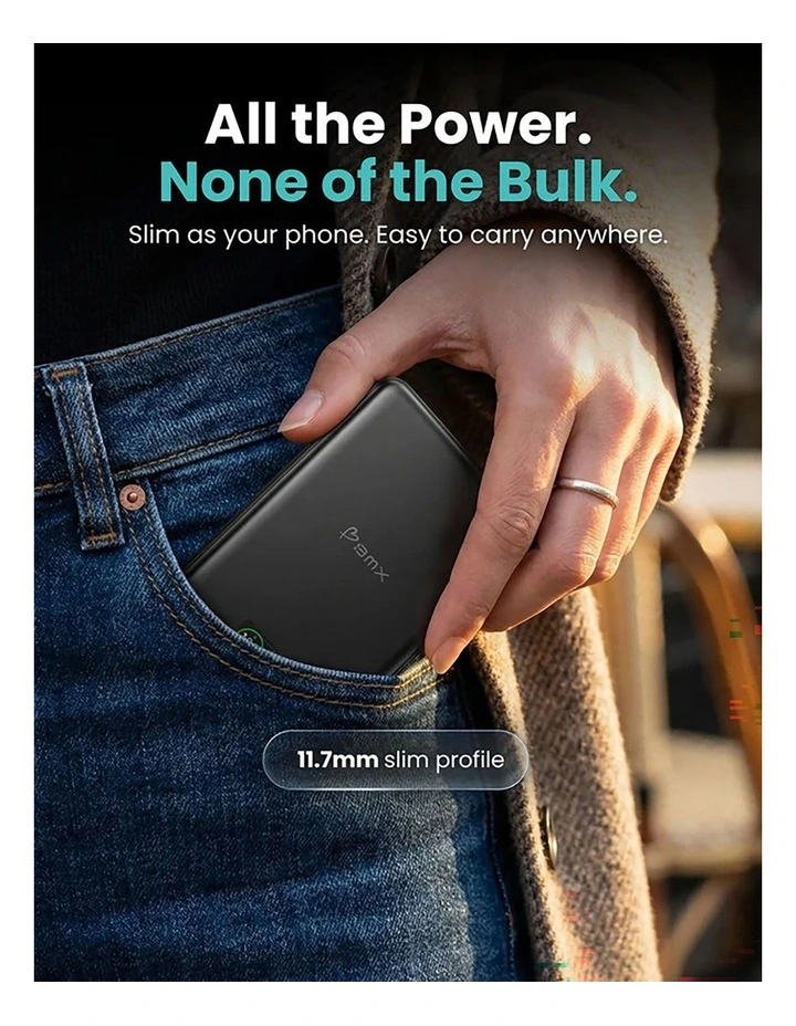 Solid Safe Magnetic Power Bank 5K in Black image 6