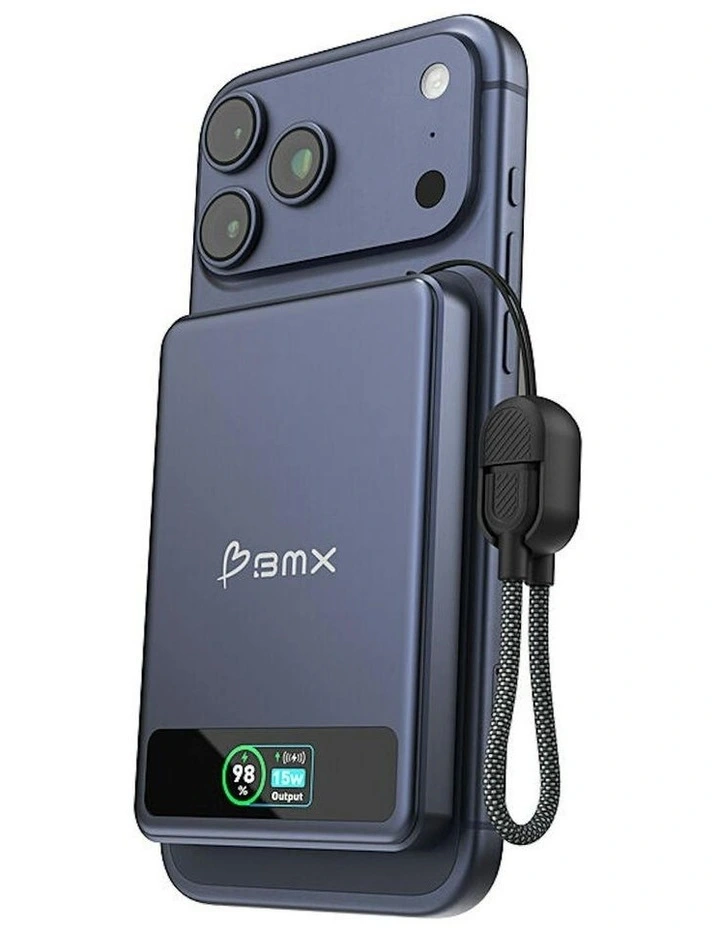 Solid Safe Magnetic Power Bank 5K in Blue image 3