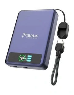 SolidSafe Magnetic Power Bank 10K Blue