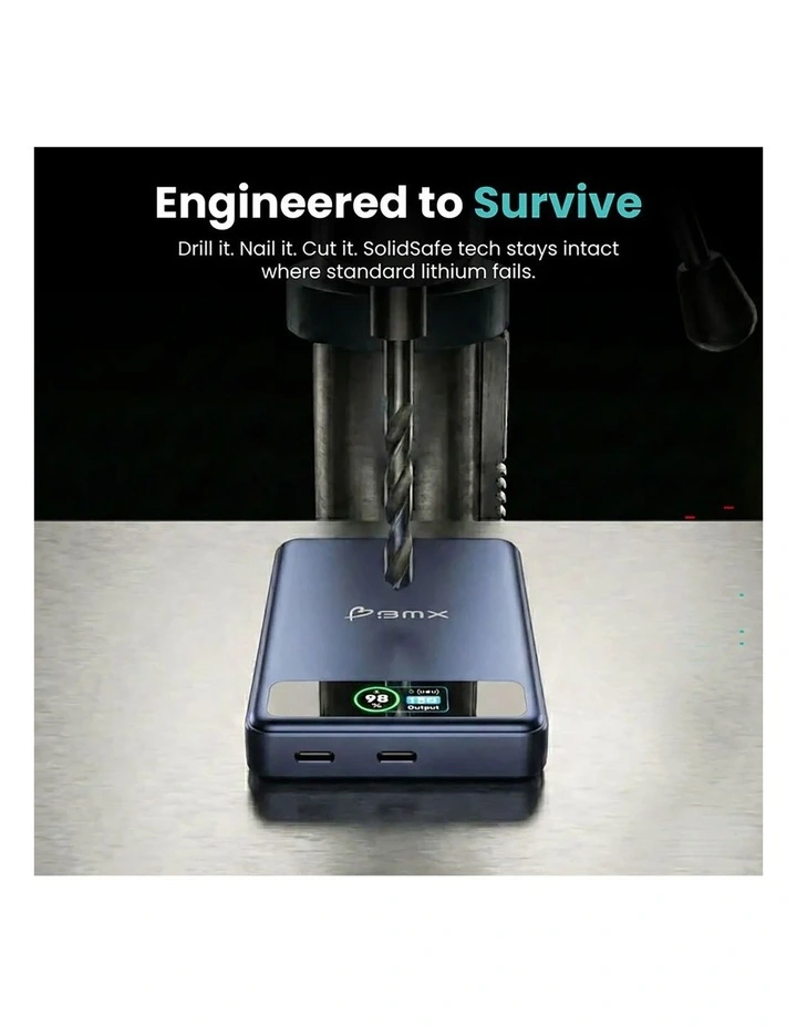 SolidSafe Magnetic Power Bank 10K Blue image 7