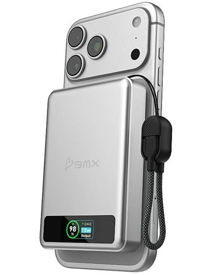 SolidSafe Magnetic Power Bank 10K in Silver image 2