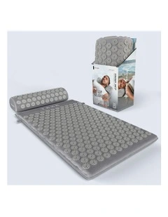 Sensory Set Acupressure Mat And Pillow in Grey