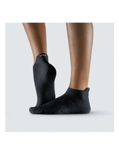 Ankle Grip Socks 2 Pairs in Black