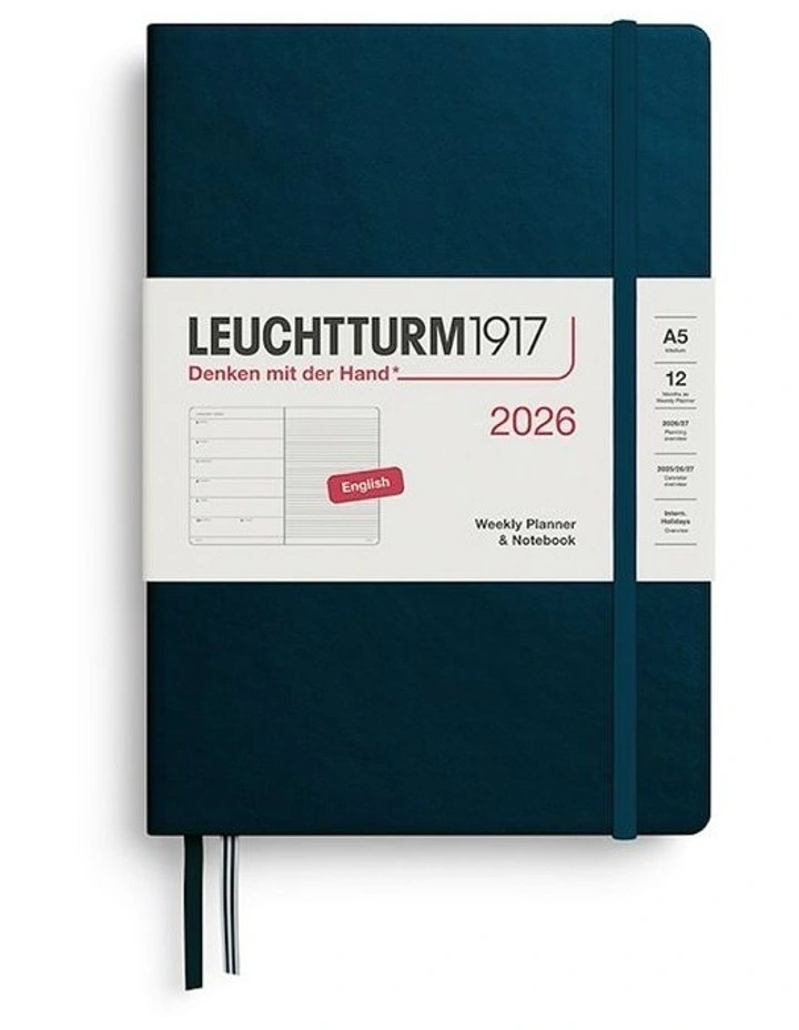 Weekly Planner & AMP; Medium (A5) 2026 Notebook in Deep Sea image 1