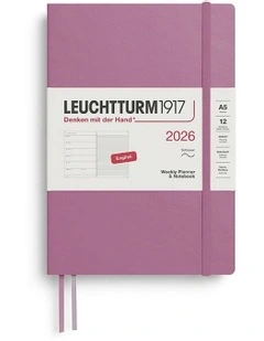 Weekly Planner & AMP; Medium (A5) 2026 Softcover Notebook in Dusty Rose