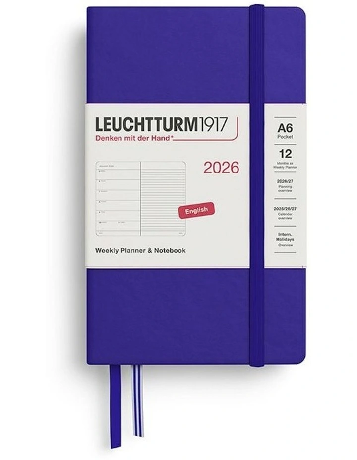 Weekly Planner & Pocket (A6) 2026 Notebook in Ink image 1