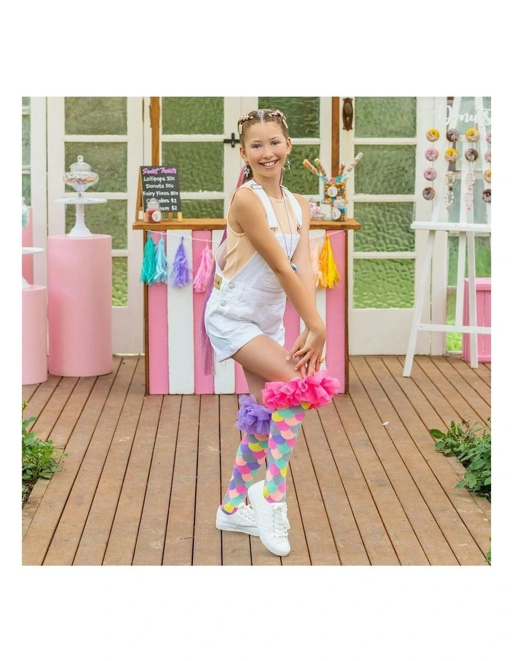 Mermaid Frills Socks in Multi image 6