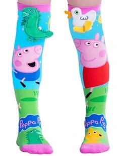 Peppa Pig And George Socks in Multi