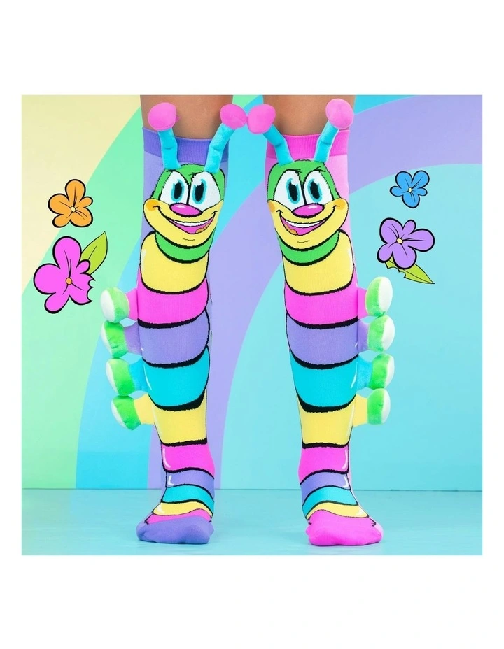 Caterpillar Socks in Multi image 2