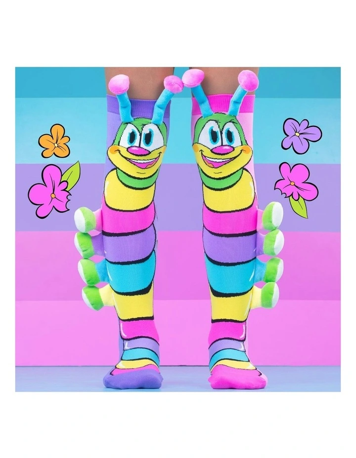 Caterpillar Socks in Multi image 3