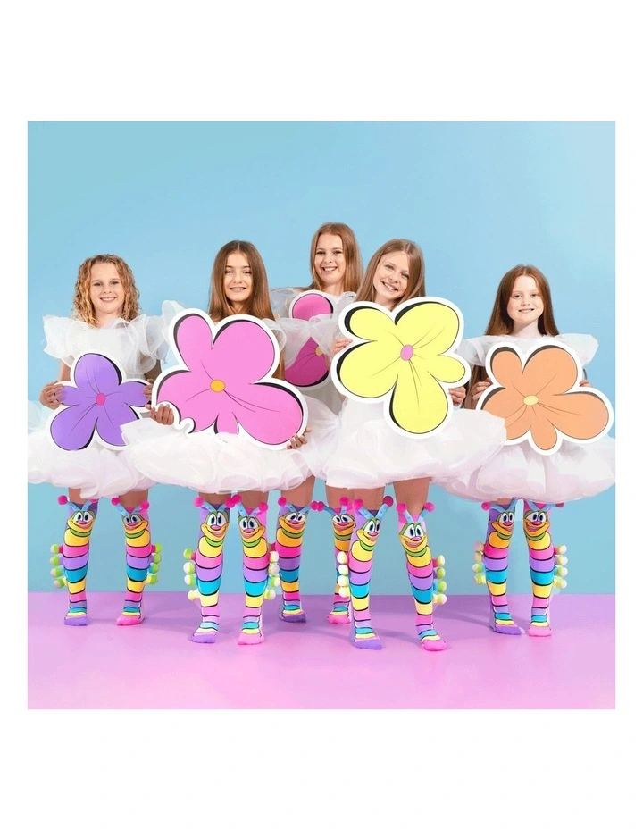 Caterpillar Socks in Multi image 4