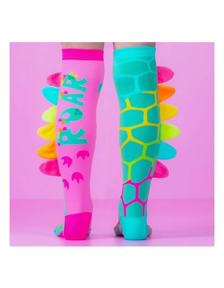 Roar Dinosaur Socks in Multi image 2