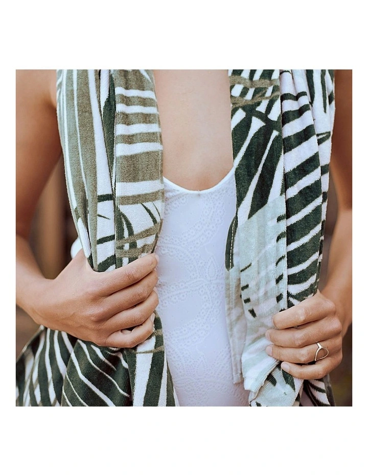 Hala Beach Towel in Green image 5