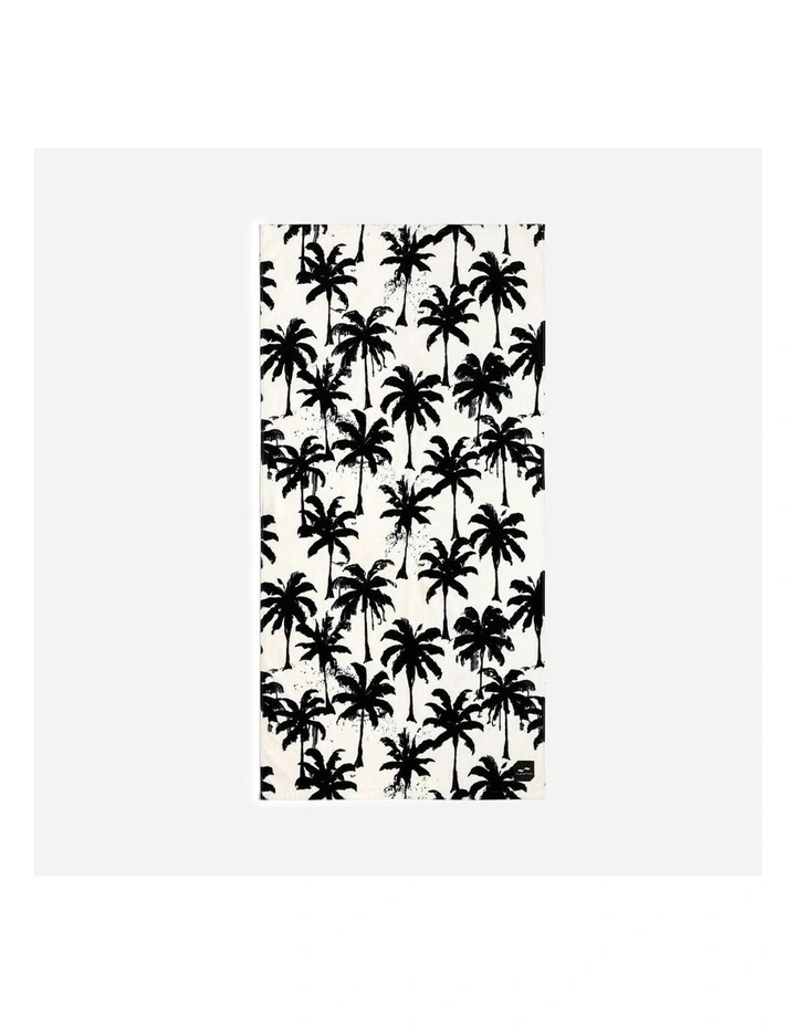 Luca Beach Towel in Black/White image 1
