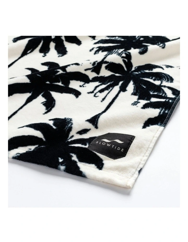Luca Beach Towel in Black/White image 3