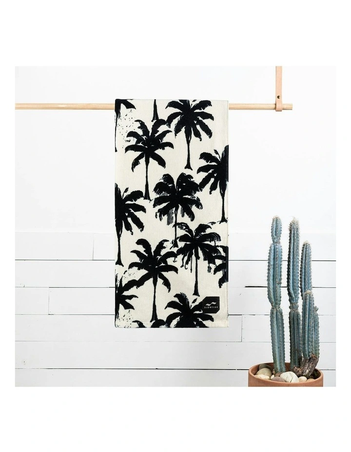 Luca Beach Towel in Black/White image 4