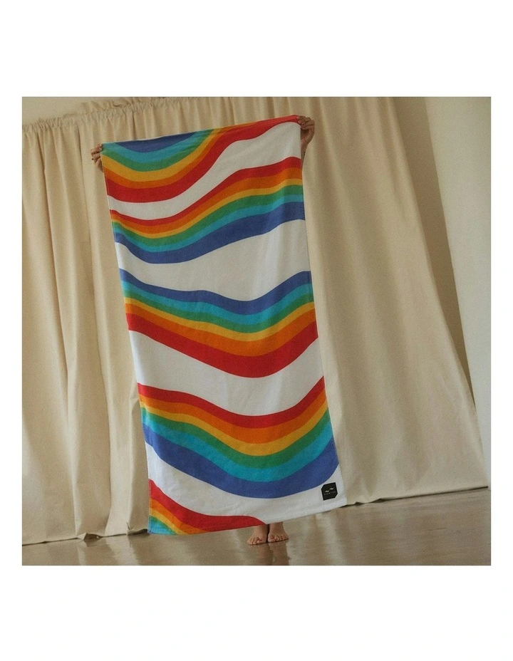Roygbiv Beach Towel in White image 4