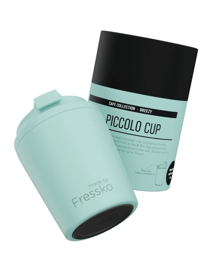 Piccolo Stainless Steel Reusable Cup 120ml/4oz in Breezy image 5