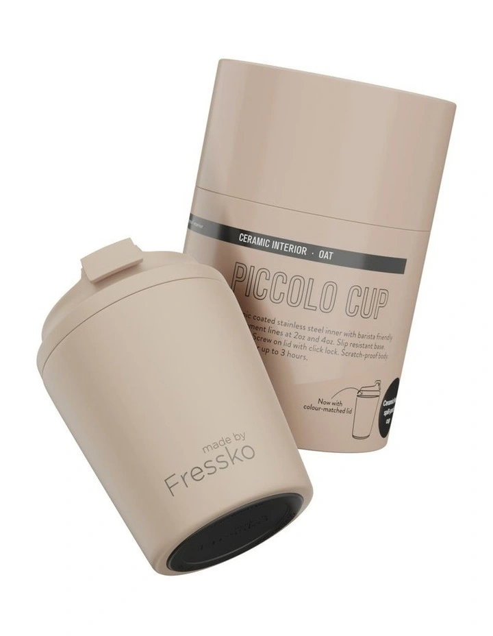 Piccolo Ceramic Reusable Cup 120ml/4oz in Oat image 5