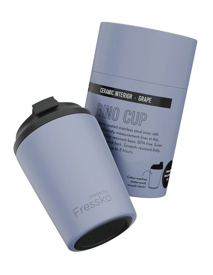 Bino Ceramic Reusable Cup 227ml/8oz in Grape image 7