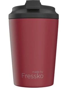 Reusable Ceramic Cup 340ml 12oz in Red