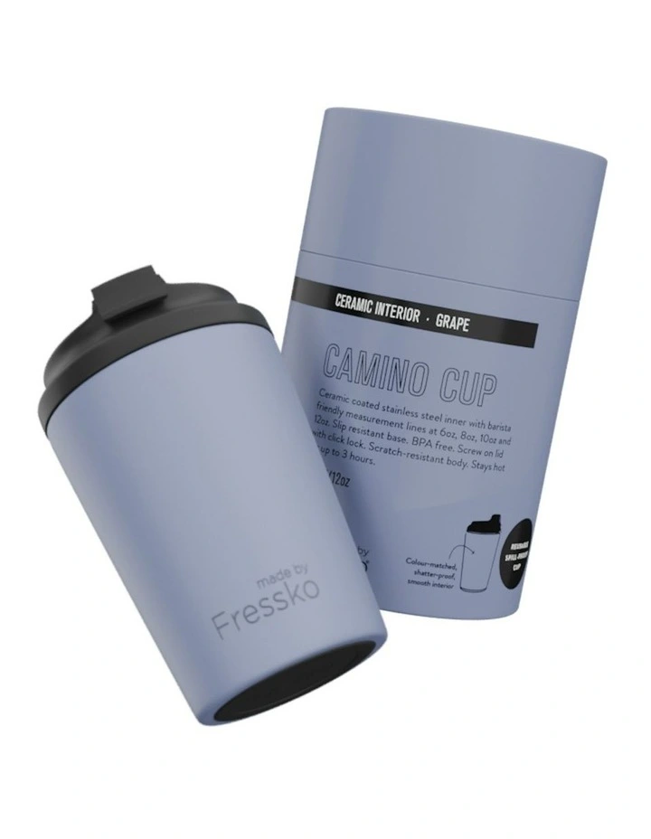 Ceramic Reusable Cup 340ml/12oz in Purple image 5