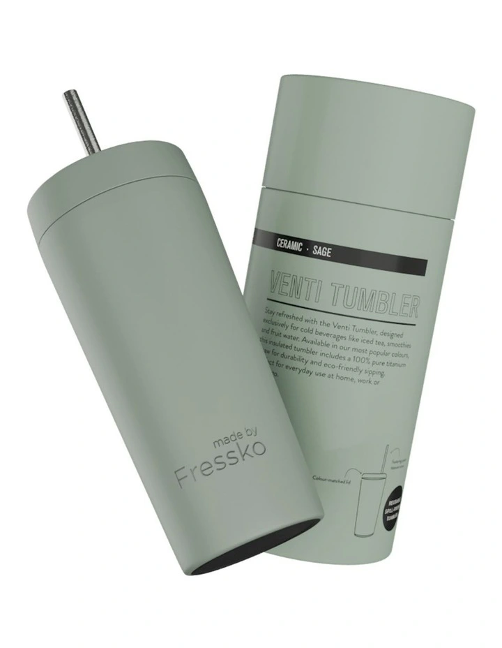 Ceramic Tumbler 600ml/20oz in Green image 3
