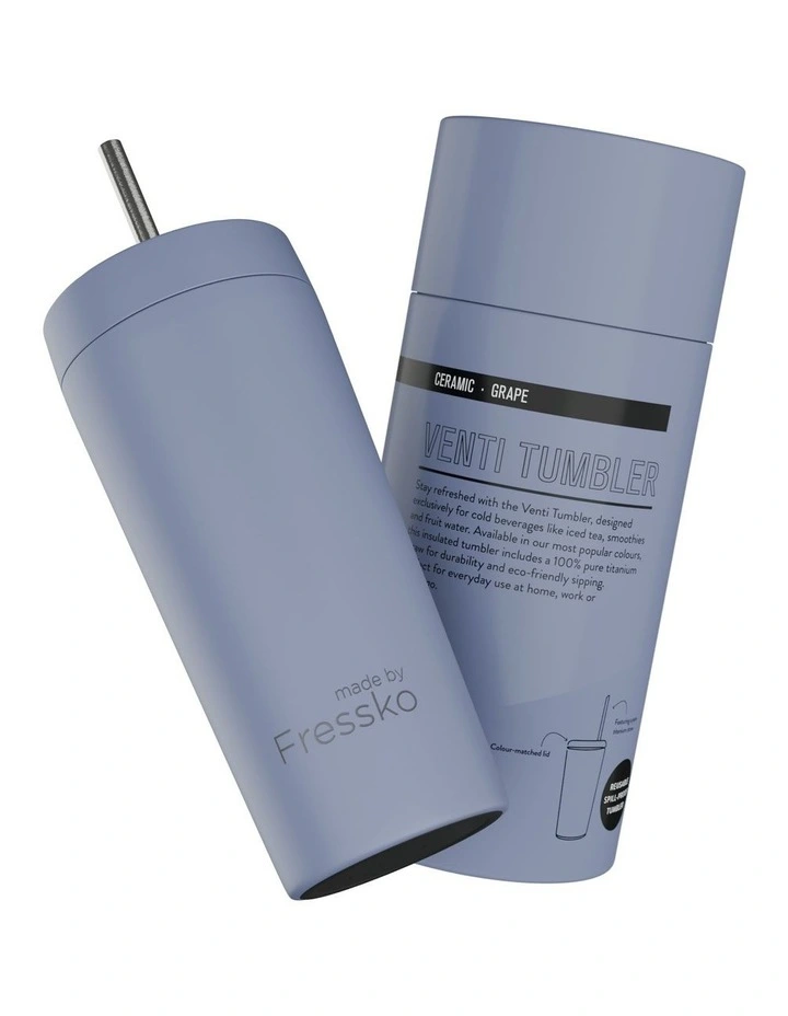 Ceramic Tumbler 600ml/20oz in Purple image 3