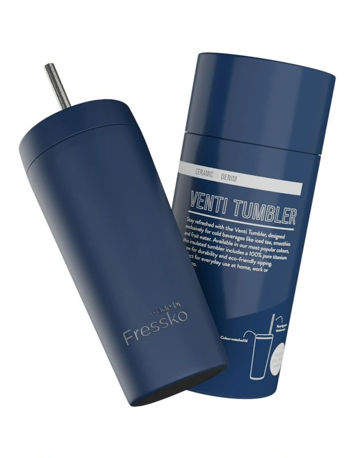 Venti Ceramic Tumbler 600ml/20oz in Blue image 3