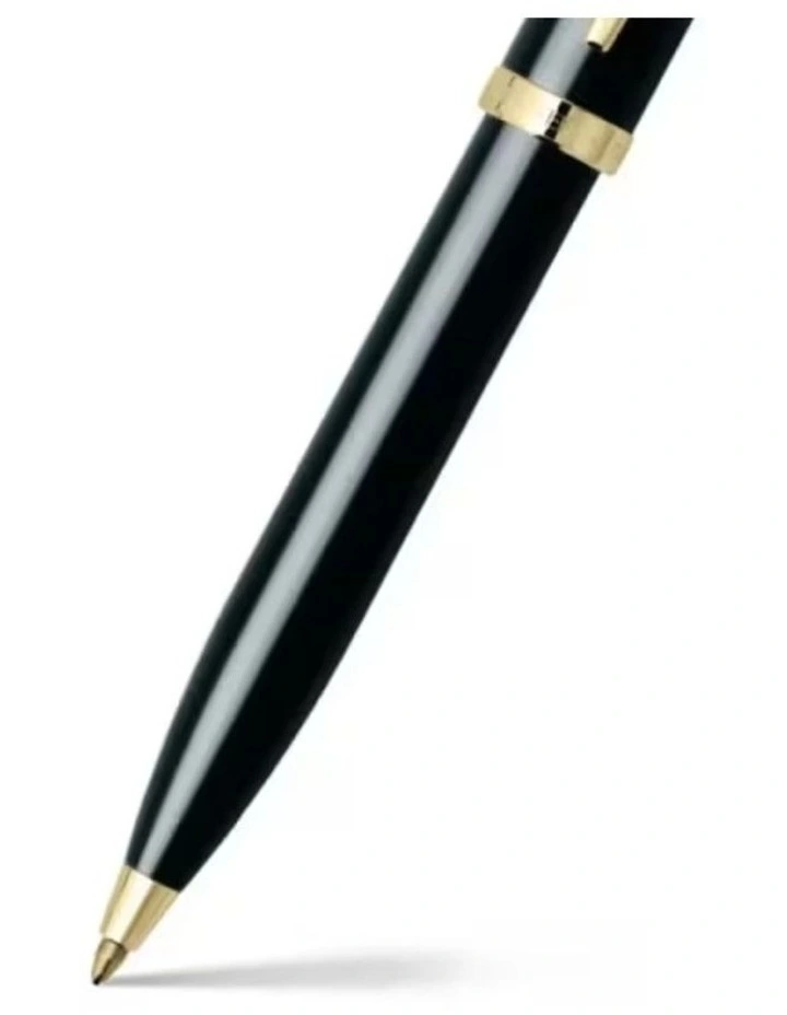 100 Ballpoint Gold Plate Clk Pen in Gloss Black with Gold Trim image 3
