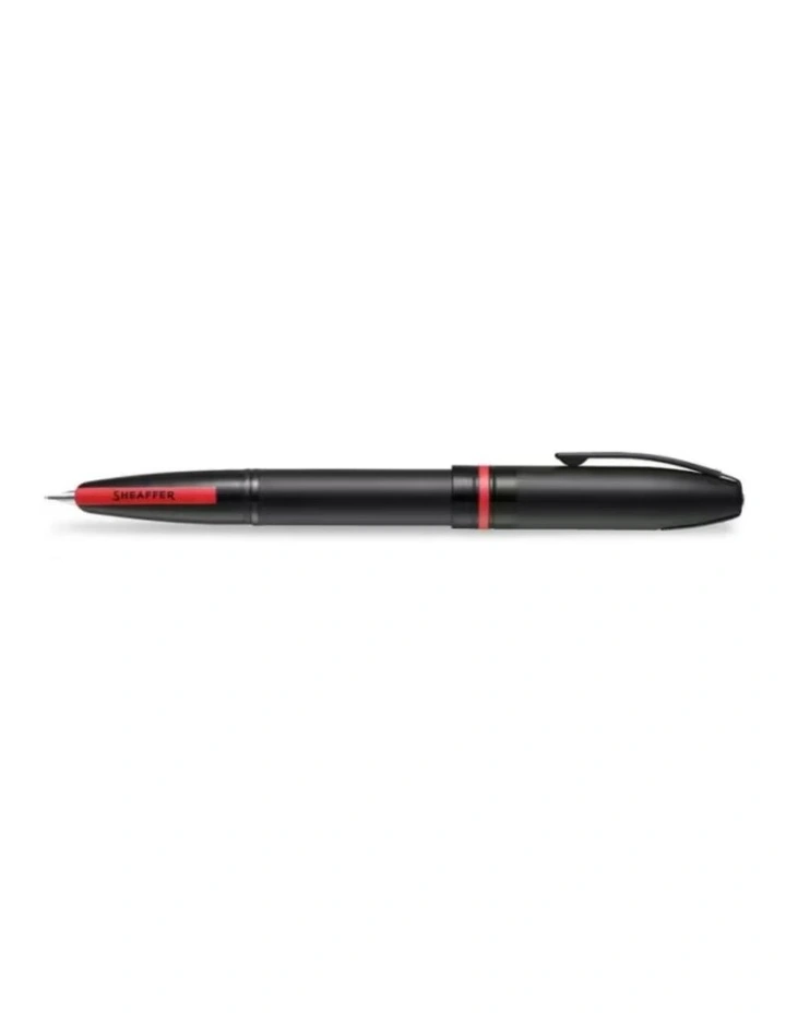 Icon PVD Trim Fine Fountain Pen in Matt Black with Glossy Black image 1