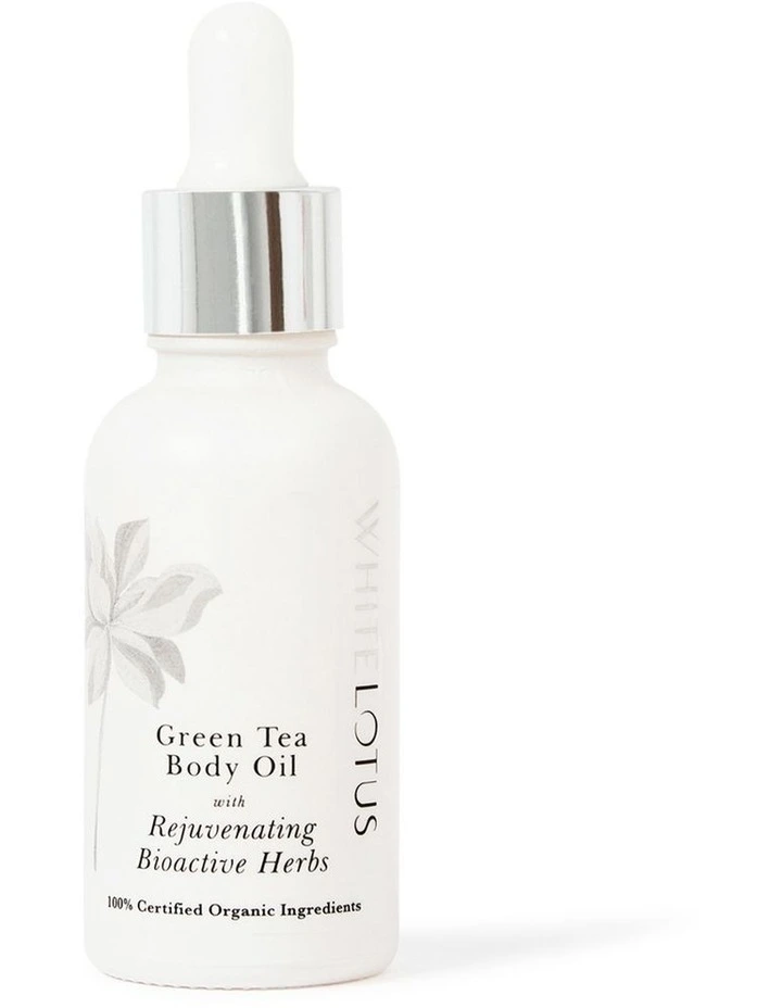 Green Tea Body Oil With Rejuvenating Bioactive Herbs 30 ml image 1