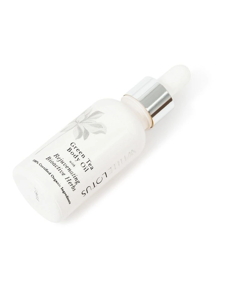 Green Tea Body Oil With Rejuvenating Bioactive Herbs 30 ml image 3