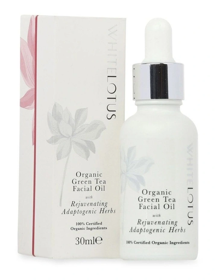 Green Tea Facial Oil With Rejuvenating Bioactive Herbs 30ml image 1