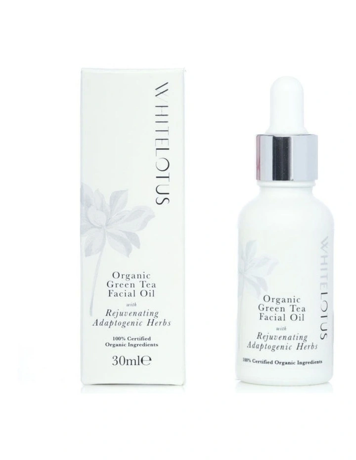 Green Tea Facial Oil With Rejuvenating Bioactive Herbs 30ml image 3