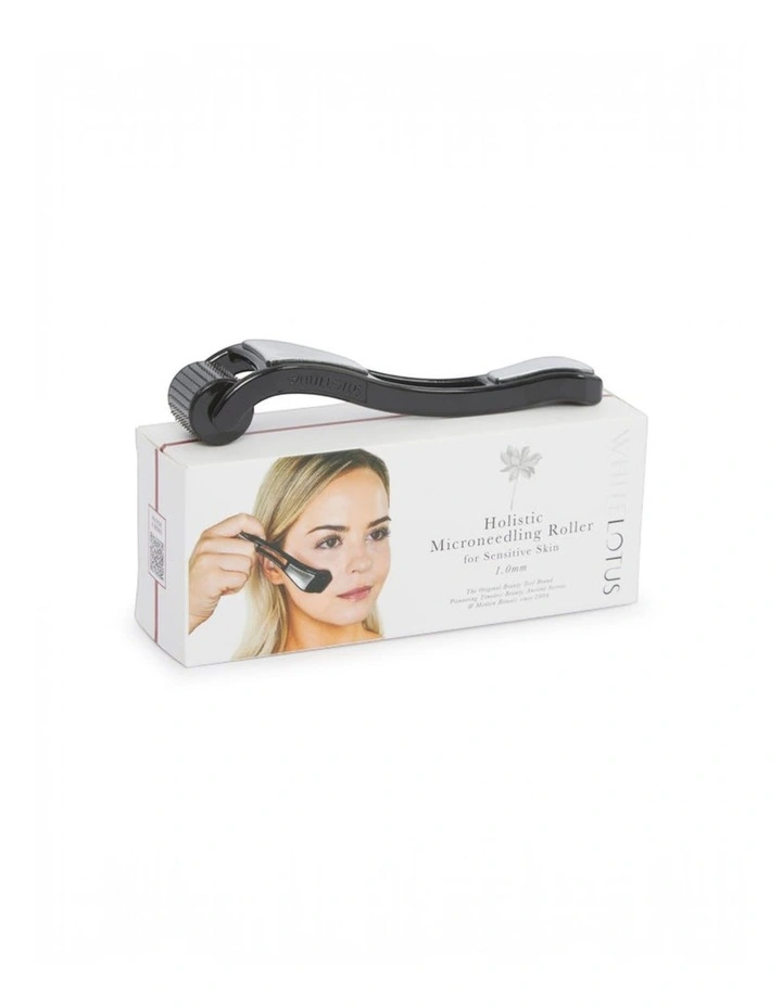 White Lotus Holistic Derma Roller For Sensitive Skin 1.0 mm image 3