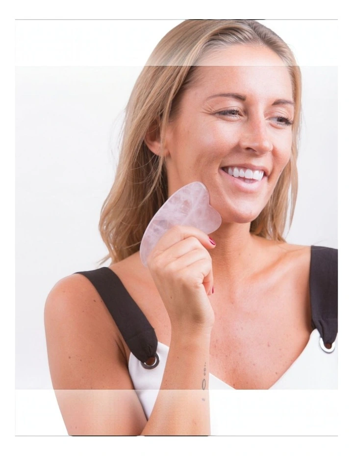 White Lotus Premium Rose Quartz Crystal Facial Set image 2