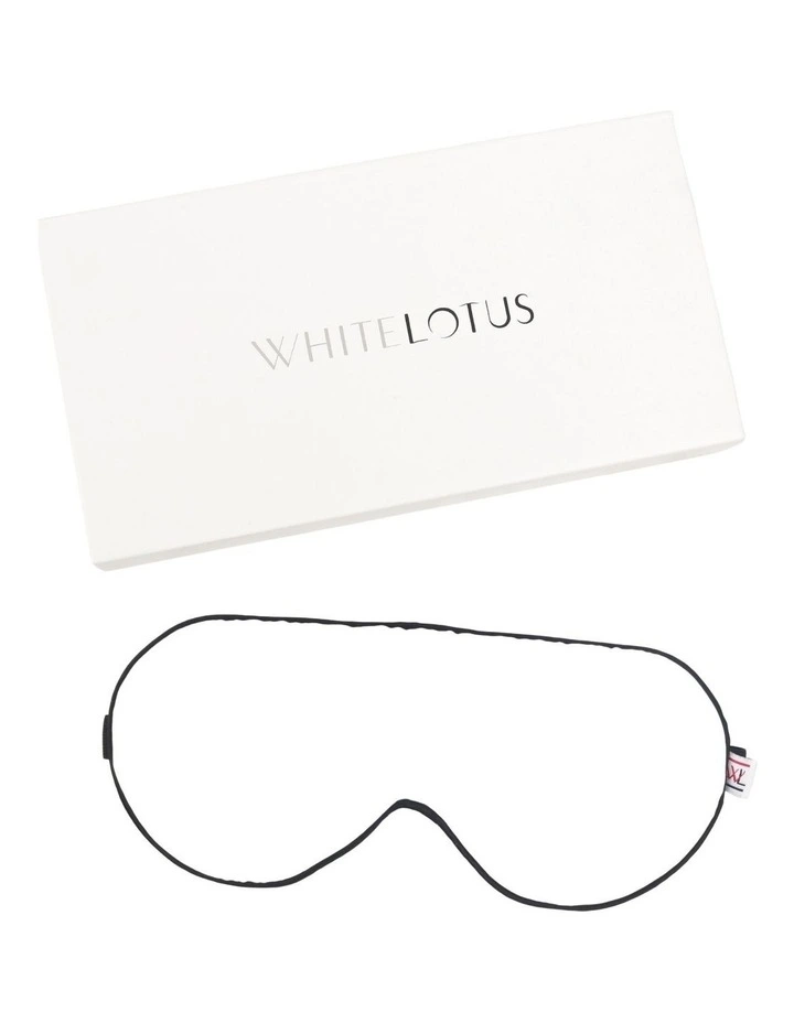 White Lotus 100% Mulberry Silk Eye Mask Cruelty Free image 3