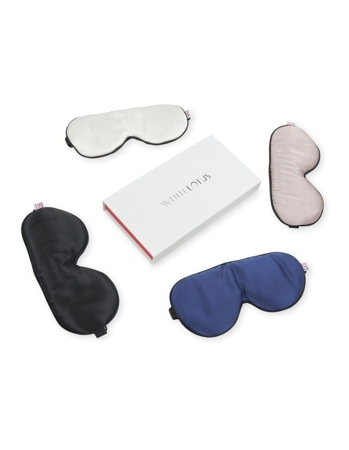 White Lotus 100% Mulberry Silk Eye Mask Cruelty Free image 7