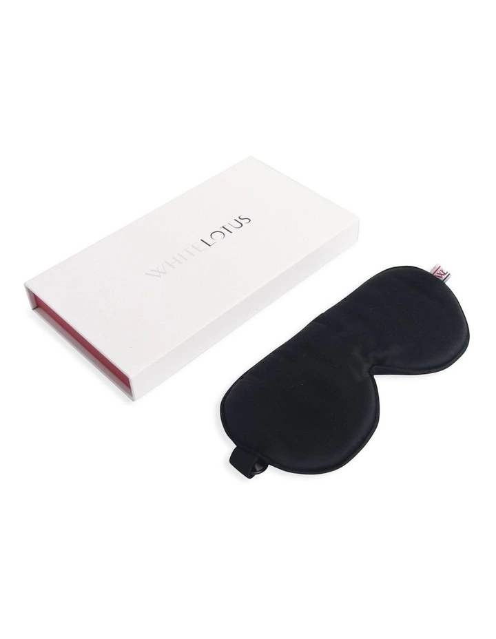 White Lotus 100% Mulberry Silk Eye Mask Cruelty Free image 1