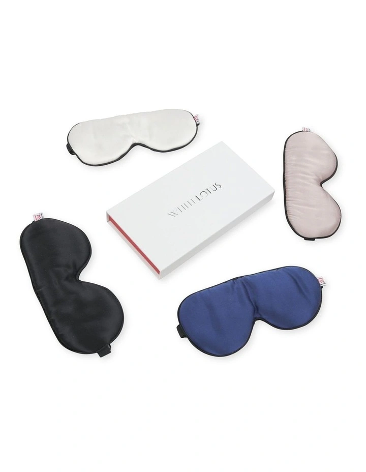 White Lotus 100% Mulberry Silk Eye Mask Cruelty Free image 7