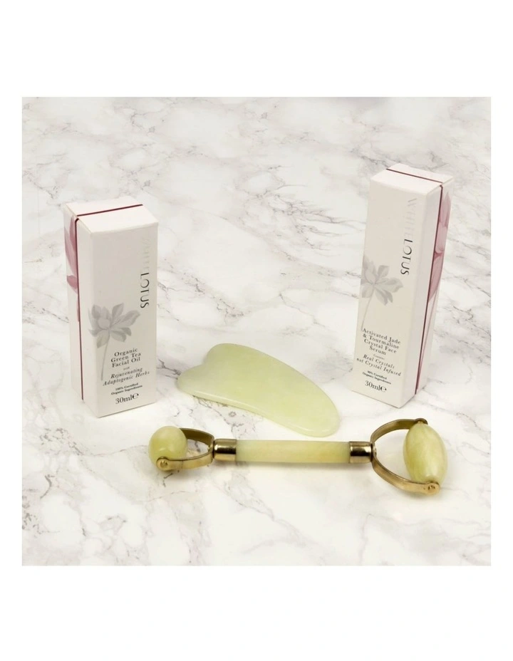 White Lotus Premium Jade Crystal Facial Set image 7