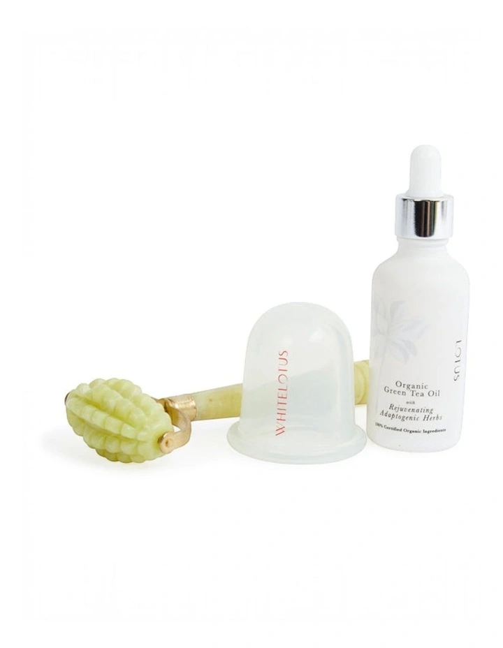 White Lotus Intensive Jade Roller & Body Sculpting Cupping Kit image 4