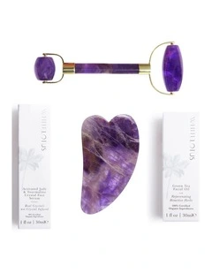 White Lotus Premium Amethyst Crystal Facial Set