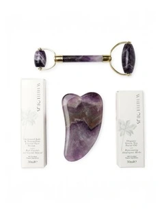White Lotus Premium Amethyst Crystal Facial Set