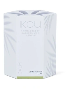 Eco-Luxury Glass Calm Natural Wax Candle