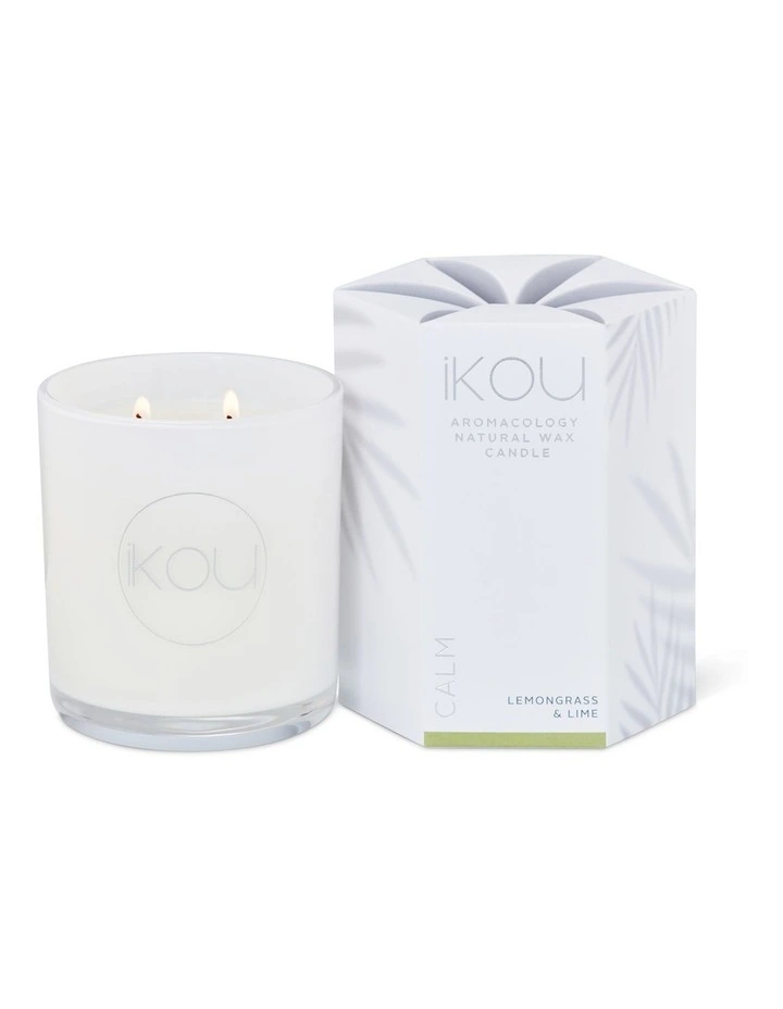 Eco-Luxury Glass Calm Natural Wax Candle image 2
